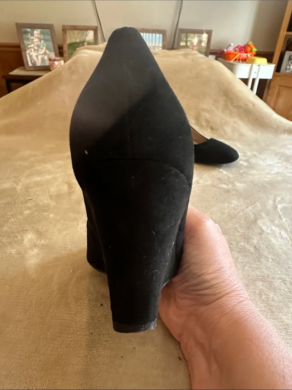 a new day Black Suede Wedge Pumps - Classic Women's Wedges